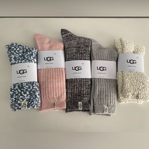 NWT 5pk Women’s Ugg Crew Socks SO SOFT!!